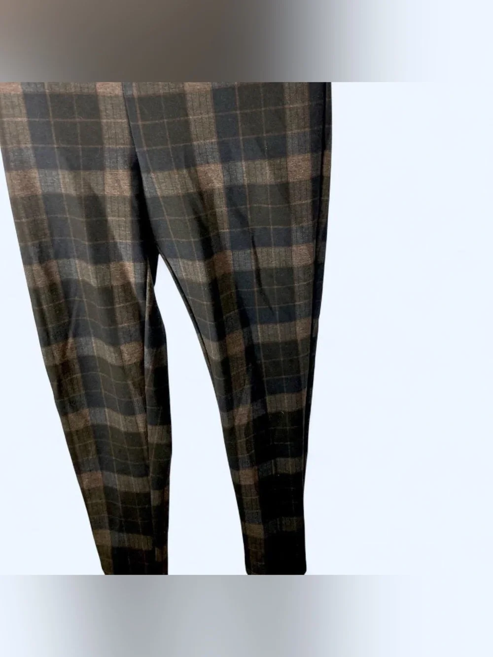 Grey plaid leggings Zac & Rachel L